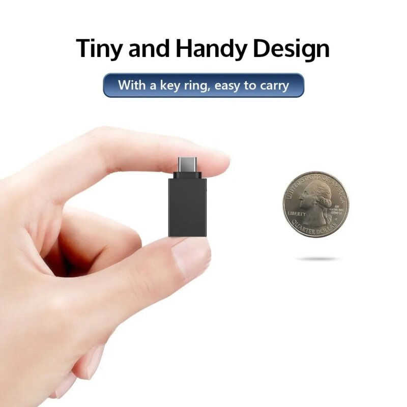 [Pachet 2x] Adaptor OTG, USB to Type-C, 3A, 5Gbps Techsuit DuoVoltX, A13