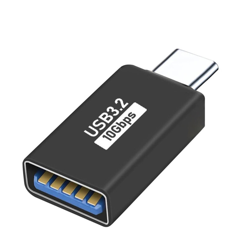 Adaptor OTG, USB la Type-C, 10Gbps Techsuit AluCoreX A14, negru