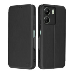 Husa 360° Xiaomi Redmi 13C 4G Techsuit Safe Wallet Plus, negru