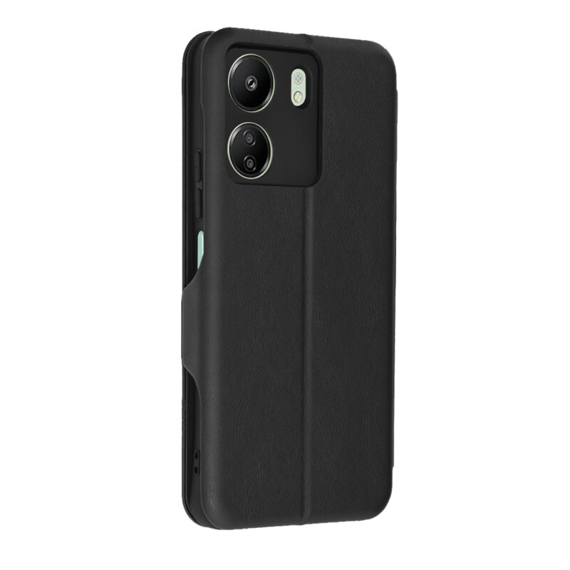 Husa 360° Xiaomi Redmi 13C 4G Techsuit Safe Wallet Plus, negru
