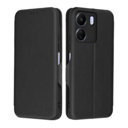 Husa 360° Xiaomi Poco C65 Techsuit Safe Wallet Plus, negru