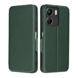 Husa 360° Xiaomi Redmi 13C 4G Techsuit Safe Wallet Plus, verde
