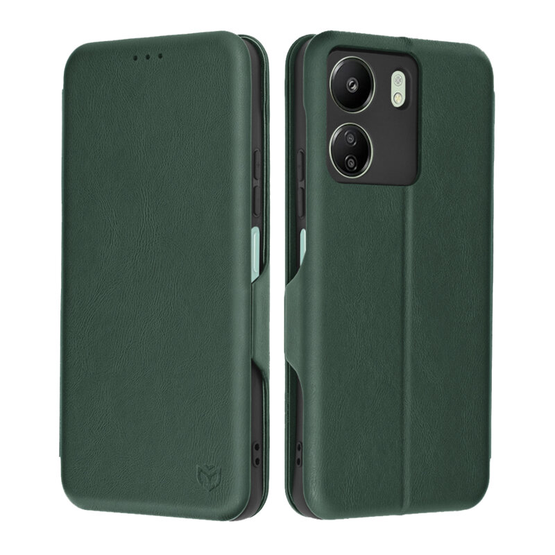 Husa 360° Xiaomi Redmi 13C 4G Techsuit Safe Wallet Plus, verde
