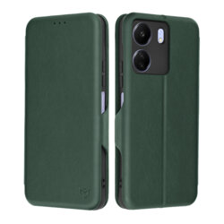 Husa 360° Xiaomi Poco C65 Techsuit Safe Wallet Plus, verde