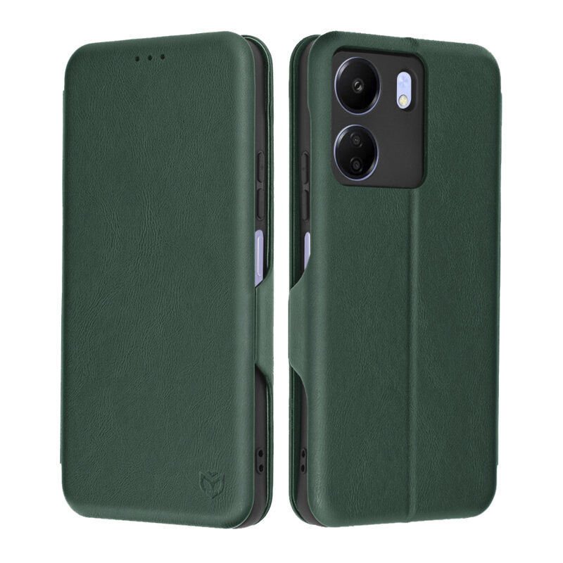 Husa 360° Xiaomi Poco C65 Techsuit Safe Wallet Plus, verde