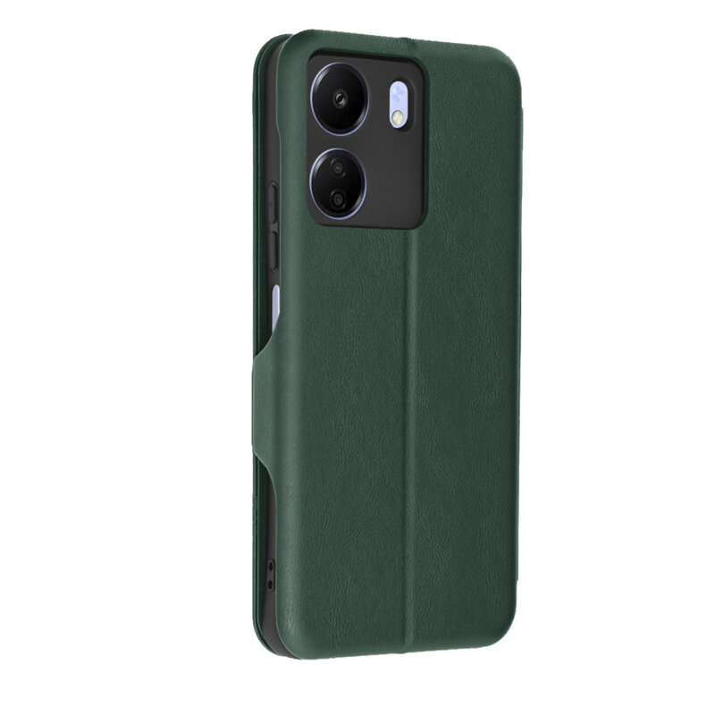 Husa 360° Xiaomi Poco C65 Techsuit Safe Wallet Plus, verde