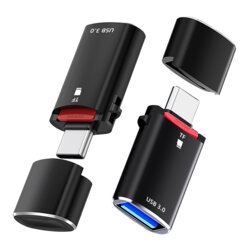 Cititor de carduri TF/adaptor USB la Type-C, 3A, Techsuit CC1
