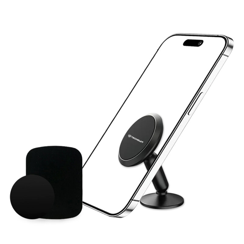 Suport magnetic premium pentru masina, birou metalic Techsuit TinyGrip S11