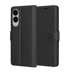 Husa Samsung Galaxy S25 Edge Techsuit Leather Folio, negru
