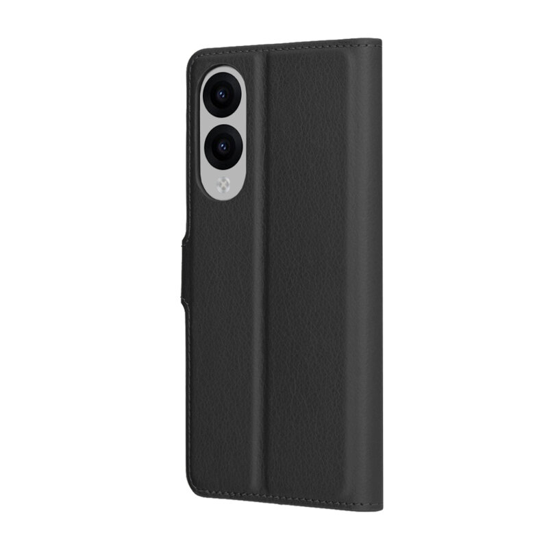 Husa Samsung Galaxy S25 Edge Techsuit Leather Folio, negru