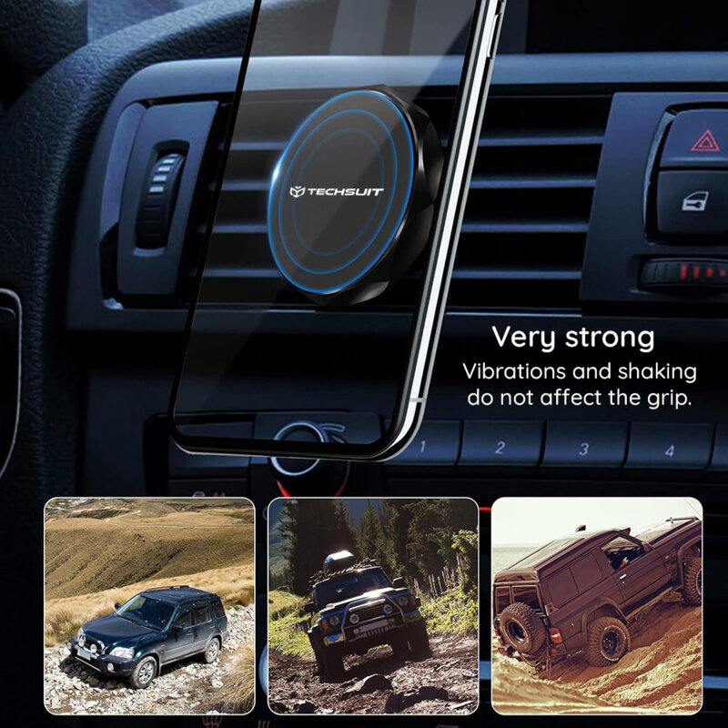 Suport auto magnetic N52 grila ventilatie Techsuit TinyGrip S9