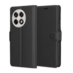 Husa OnePlus 13R Techsuit Leather Folio, negru