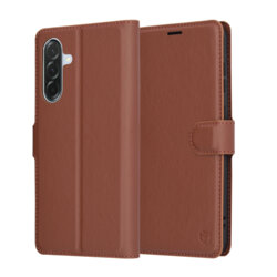 Husa Samsung Galaxy A56 5G Techsuit Leather Folio, maro