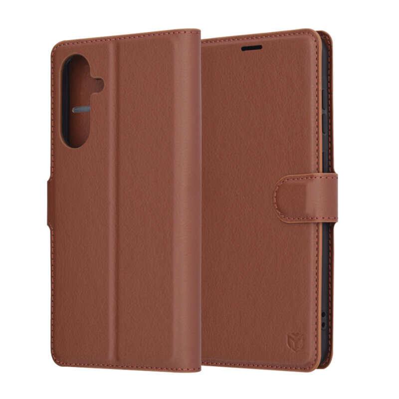 Husa Samsung Galaxy A56 5G Techsuit Leather Folio, maro