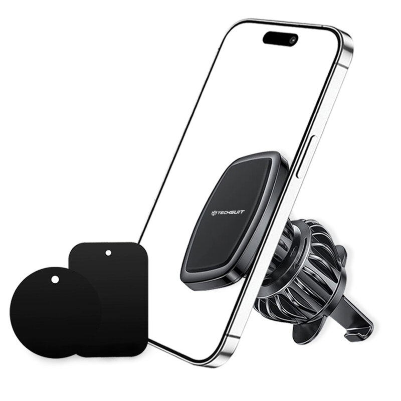 Suport telefon auto grila ventilatie Techsuit AirFix S2, negru