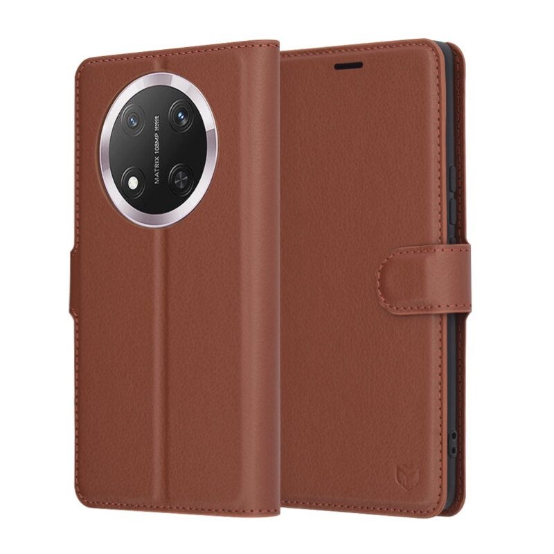 Husa Honor X9c Techsuit Leather Folio, maro