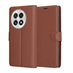 Husa OnePlus 13 Techsuit Leather Folio, maro