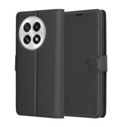Husa OnePlus 13 Techsuit Leather Folio, negru