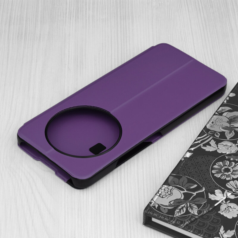 Husa Xiaomi Redmi 14C Eco Leather View flip tip carte, mov