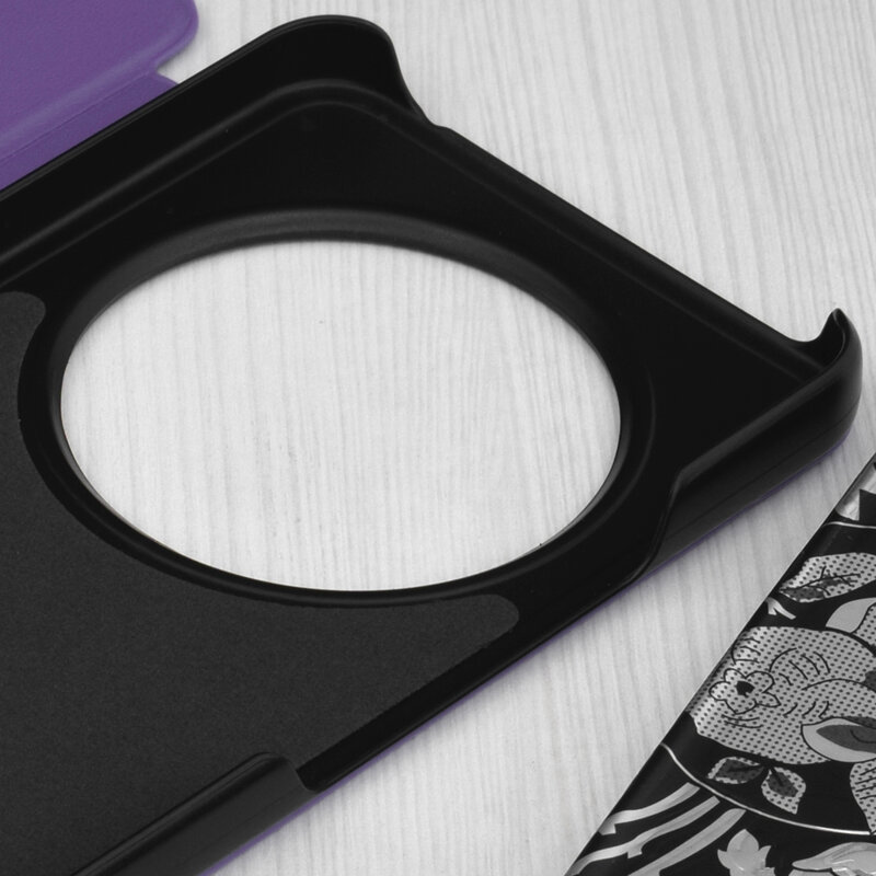 Husa Xiaomi Poco C75 Eco Leather View flip tip carte, mov