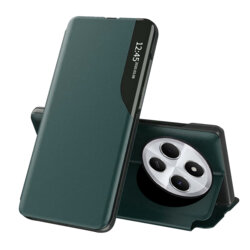 Husa Xiaomi Redmi 14C Eco Leather View flip tip carte, verde
