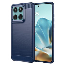 Husa Motorola Edge 60 Fusion Techsuit Carbon Silicone, albastru