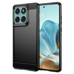 Husa Motorola Edge 60 Fusion Techsuit Carbon Silicone, negru
