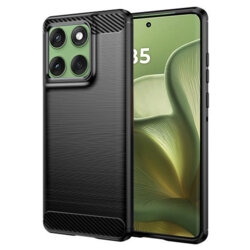 Husa Motorola Edge 60 Techsuit Carbon Silicone, negru