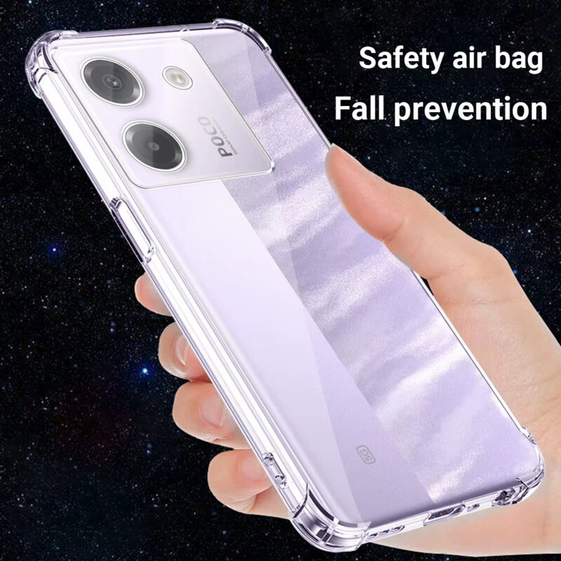 Husa Xiaomi Poco M7 Pro 5G Techsuit Shockproof Clear Silicone, transparenta