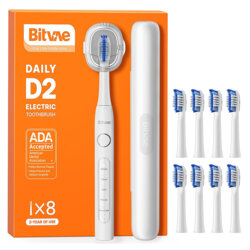 Periuta de dinti electrica sonica cu 8 capete Bitvae D2, alb