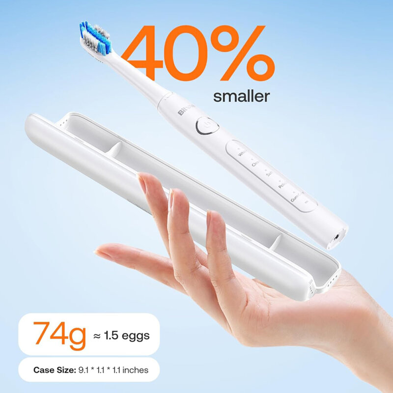 Periuta de dinti electrica sonica cu 8 capete Bitvae D2, alb