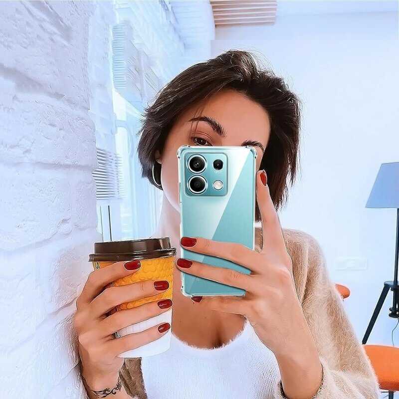 Husa Xiaomi Redmi Note 14S Techsuit Shockproof Clear Silicone, transparenta