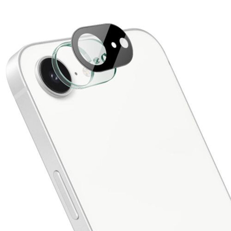 Folie camera iPhone 16e Techsuit Full Glass, negru