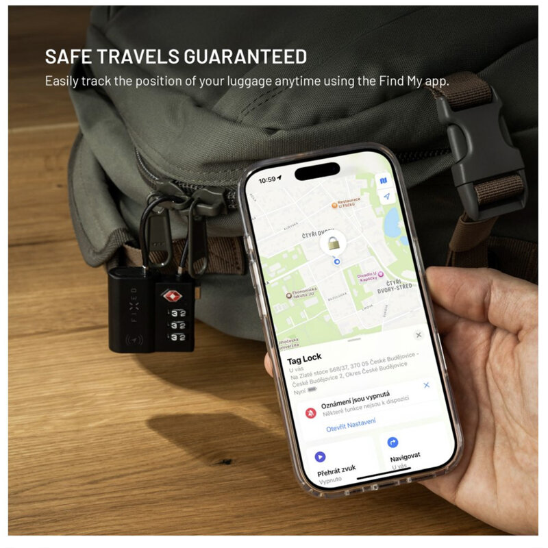 Dispozitiv anti-pierdere Fixed Tag Lock, negru, FIXTAG-LC-BK