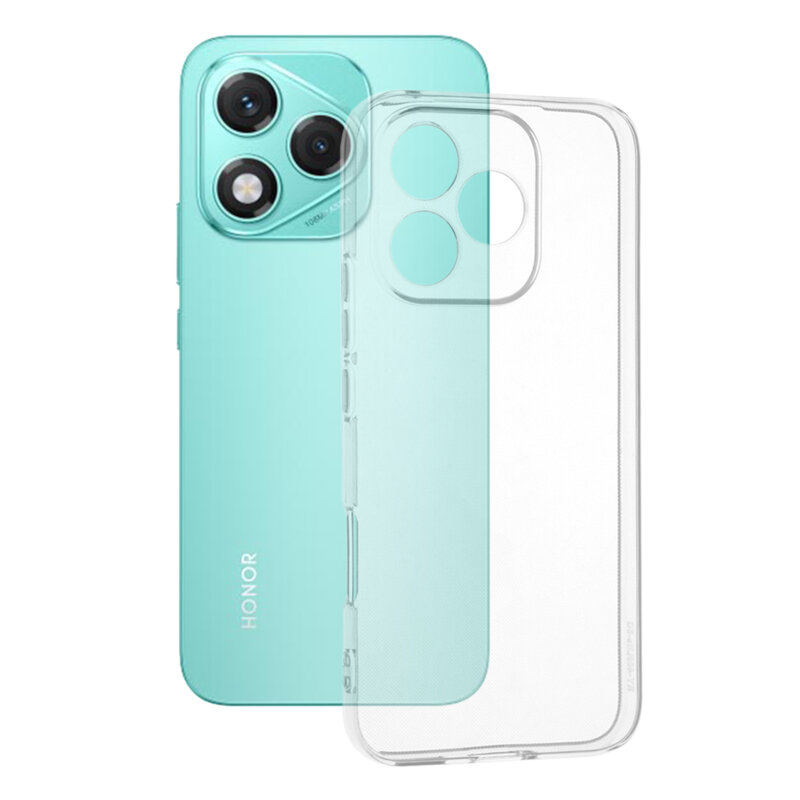 Husa Honor 400 Lite Techsuit Clear Silicone, transparenta
