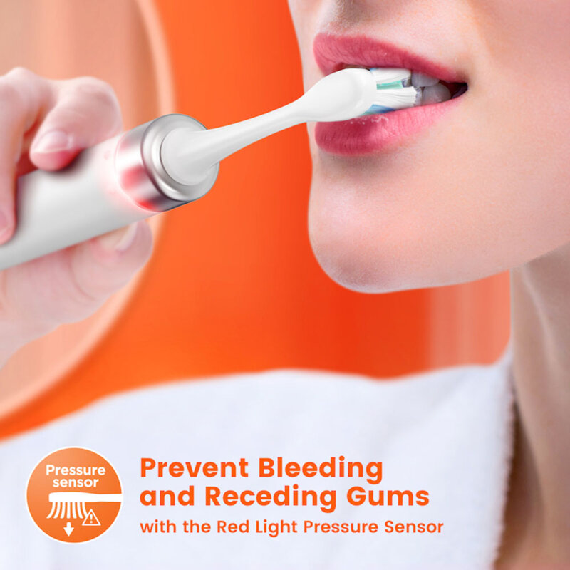 Periuta de dinti ultrasonica cu 8 capete Bitvae S2, negru