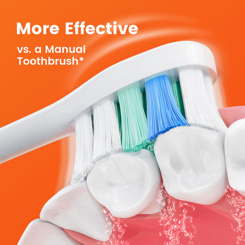 Periuta de dinti ultrasonica cu 8 capete Bitvae S2, negru