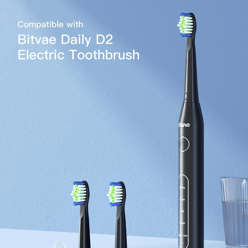 Capete interschimbabile pentru periuta Bitvae D2, negru, SDD2