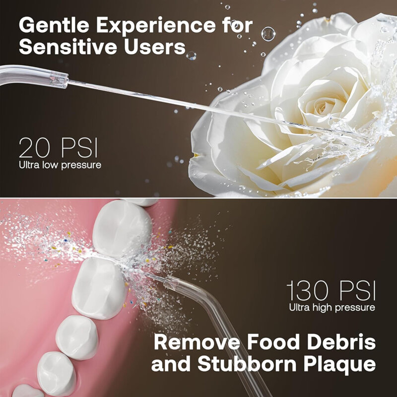 Irigator bucal cu 6 capete, 3 moduri Bitvae, alb, BVC6