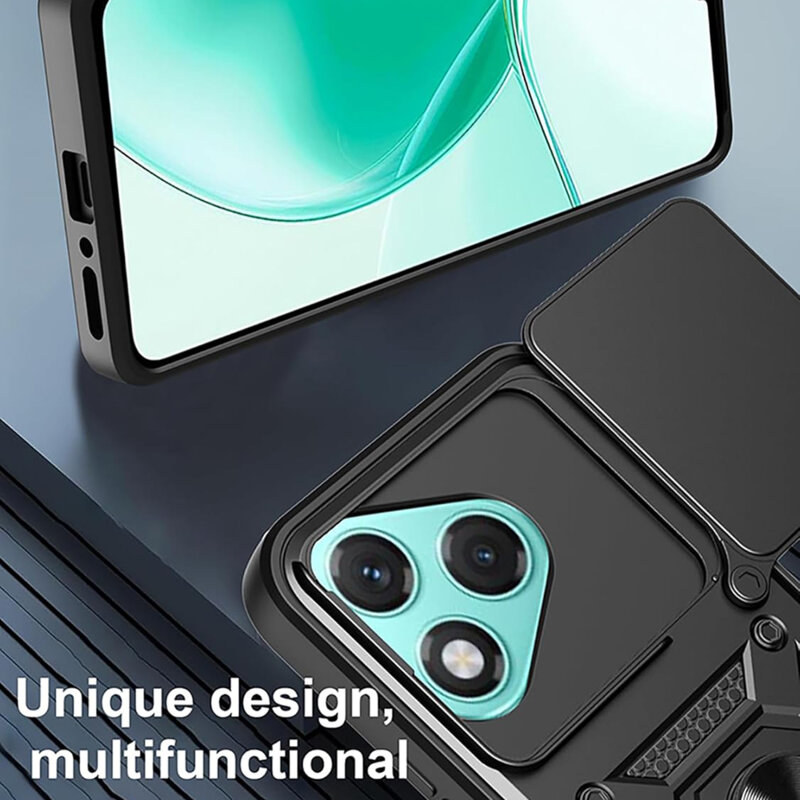 Husa Honor 400 Lite protectie camera Techsuit CamShield Series, negru