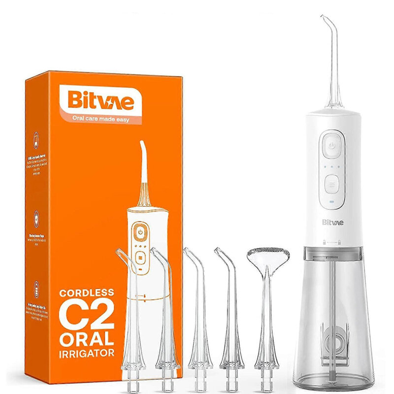 Irigator bucal cu 6 capete, 3 moduri Bitvae, alb, BVC2