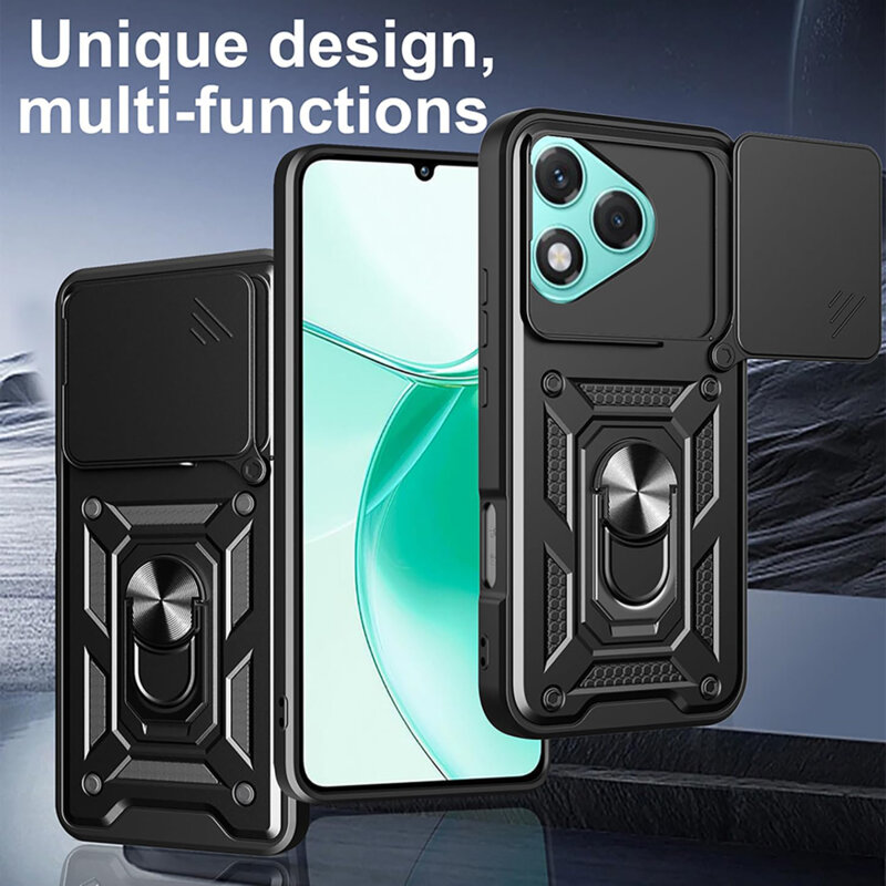 Husa Honor 400 Lite protectie camera Techsuit CamShield Series, verde