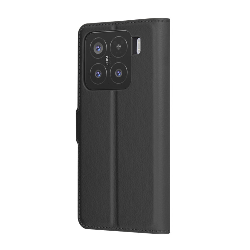 Husa Xiaomi 15 Techsuit Leather Folio, negru