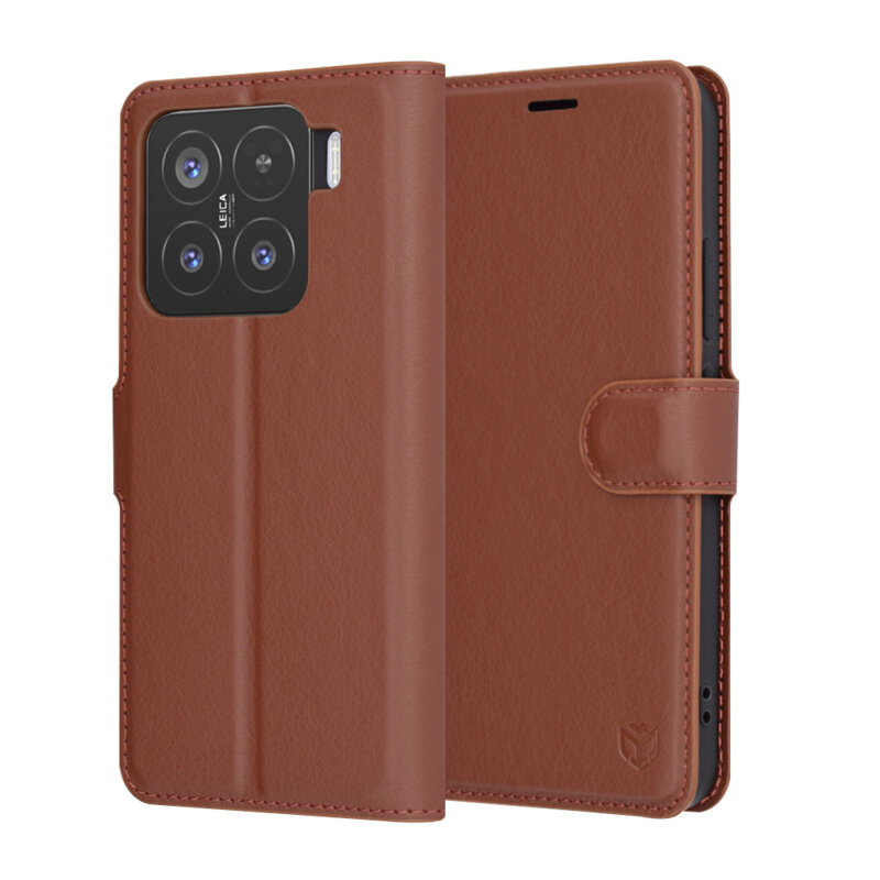 Husa Xiaomi 15 Techsuit Leather Folio, maro