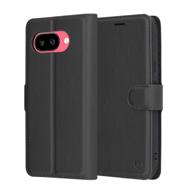 Husa Google Pixel 9a Techsuit Leather Folio, negru