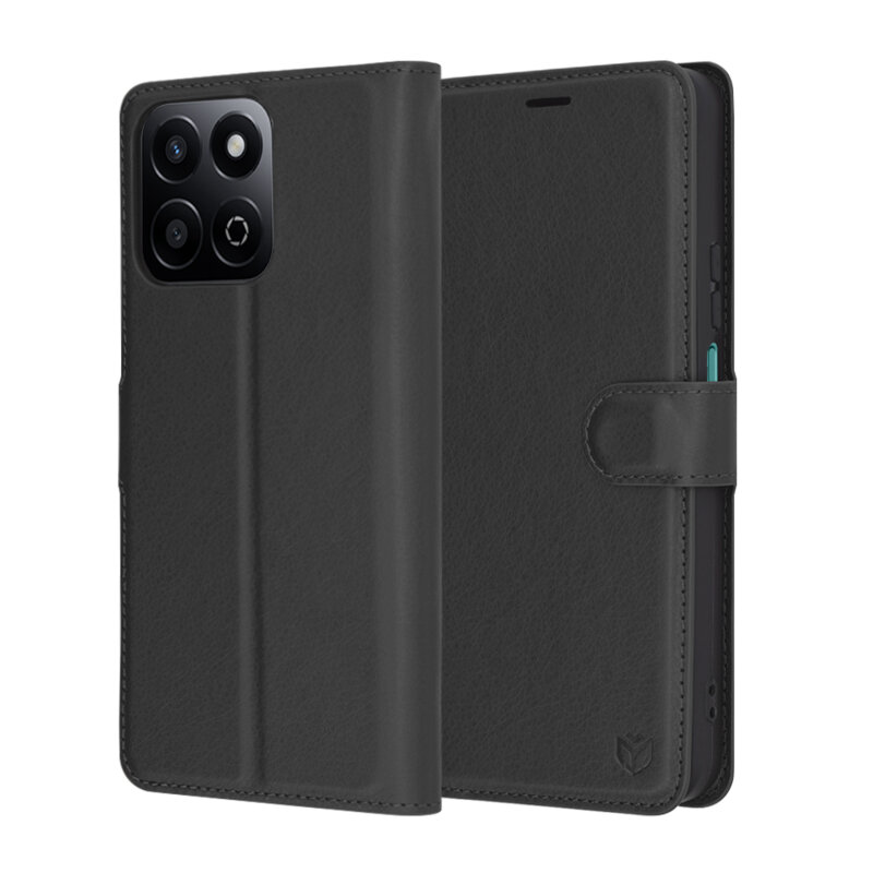 Husa Honor 200 Smart Techsuit Leather Folio, negru