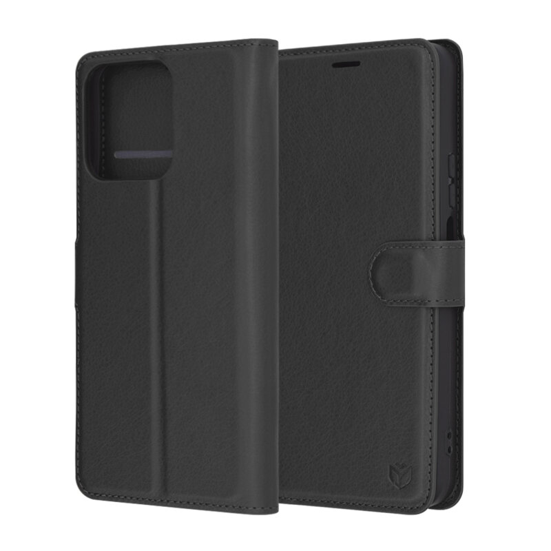Husa Honor X7c Techsuit Leather Folio, negru
