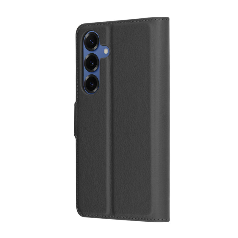 Husa Samsung Galaxy S25 Techsuit Leather Folio, negru