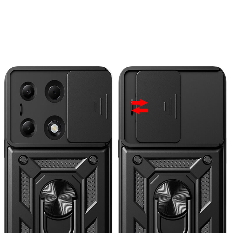 Husa Xiaomi Redmi Note 14S protectie camera Techsuit CamShield Series, verde