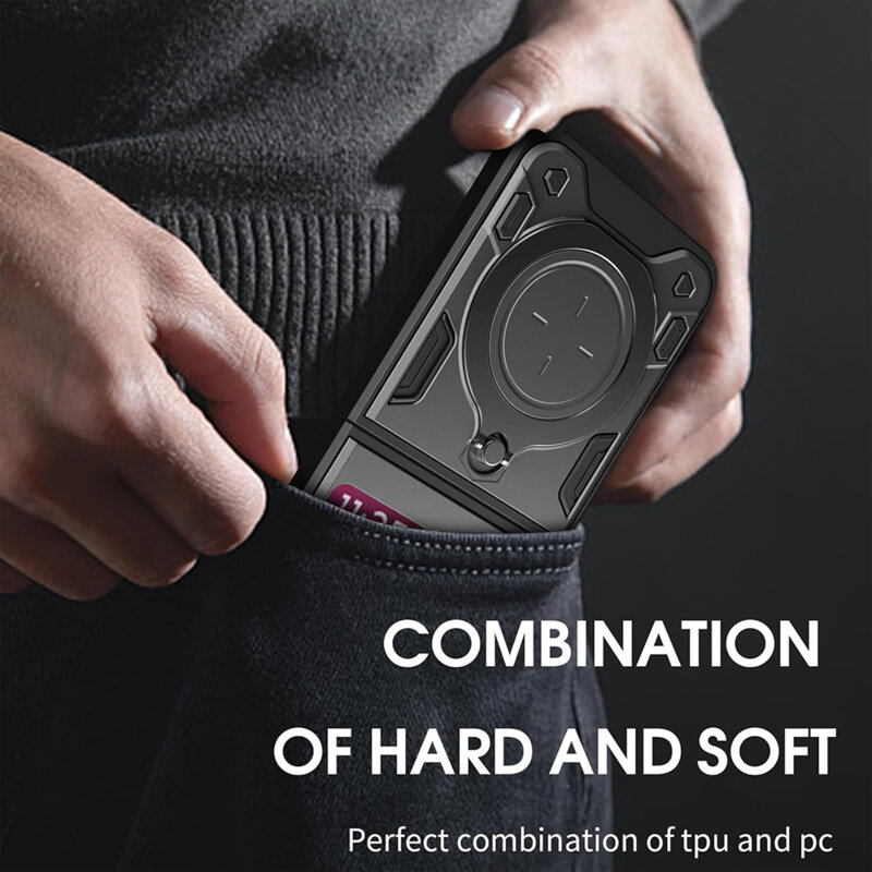 Husa Motorola Razr 60 Techsuit CamGuard Pro, negru